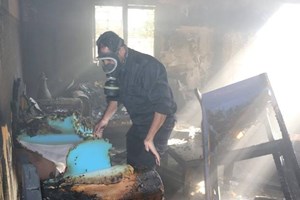  الدفاع المدني يخمد حريقاً نشب بشقة سكنية جنوب غزة