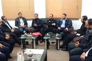 المراقب العام يستقبل وفداً من شرطة محافظة غزة