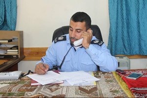 شرطة أمن مستشفى الأقصى تحفظ أمن المواطن وتحمي المرضى