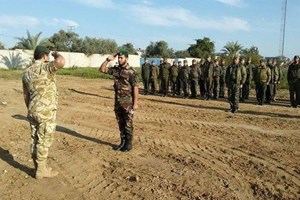 توجيه رفح يلقي كلمة خلال طابور أركان للأمن الوطني