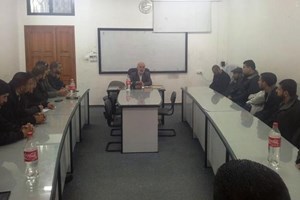 توجيه غزة يعقد محاضرة قانونية لضباط الداخلية