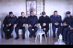 شرطة رفح تلتقي بعائلة أبو جراد شرق المدينة