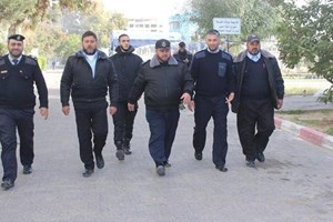 قيادة الشرطة تتفقد إدارة شرطة المرور بغزة