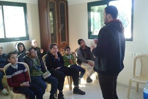 توجيه خانيونس ينظم محاضرة أمنية لطلاب الإعدادية