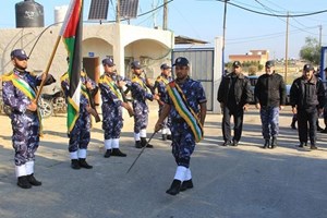 طابور أركان للتدخل وحفظ النظام بخانيونس