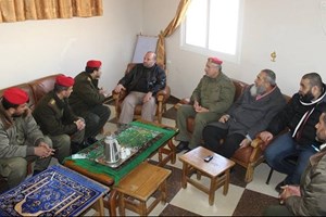 الشرطة العسكرية تتفقد المستشفى الجزائري بخانيونس