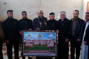 التوجيه السياسي ينظم لقاء عاماً بين عائلة النحال وشرطة محافظة رفح