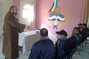 توجيه خانيونس يلقي سلسلة دروس للشرطة والدفاع المدني 