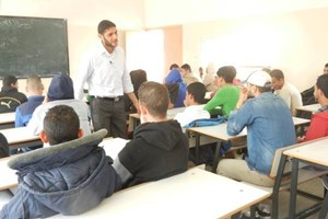 سلسلة محاضرات أمنية وتوعوية لطلاب التدريب المهني برفح