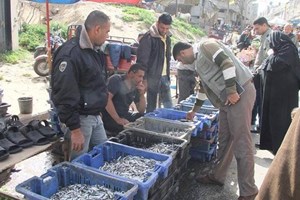 شرطة بلديات شرق خانيونس تشارك في جولة رقابية على سوق بني سهيلا