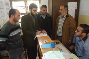 مكتب المراقب العام يتفقد المكتب الفني لشرطة مرور الوسطى