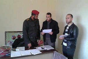 مكتب المراقب العام برفح يتفقد الشرطة العسكرية