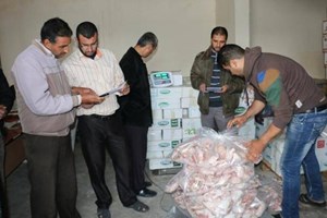 جولة للرقابة والتفتيش على مراكز التموين ومطبخ غزة