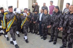 جهاز الأمن والحماية يشيع شهيد الواجب الملازم "المدهون"