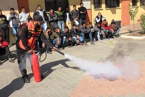 توجيه الوسطى ينظم محاضرة التعامل مع الكوارث والطوارئ