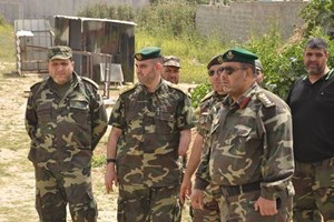 قيـادة الأمن الـوطني تتفقـد مواقع الكتيبة الرابعة شرق غزة