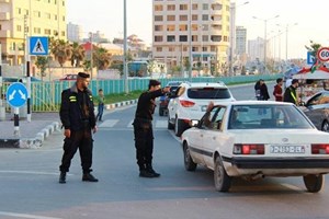 انتشار عناصر الشرطة في محافظة غزة