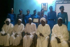 افتتاح نقطة شرطة في السودان باسم الطالب الشهيد "أبو حلو"