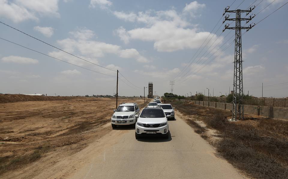 قيادتا حماس واللجنة الإدارية تتفقدان الحدود الجنوبية