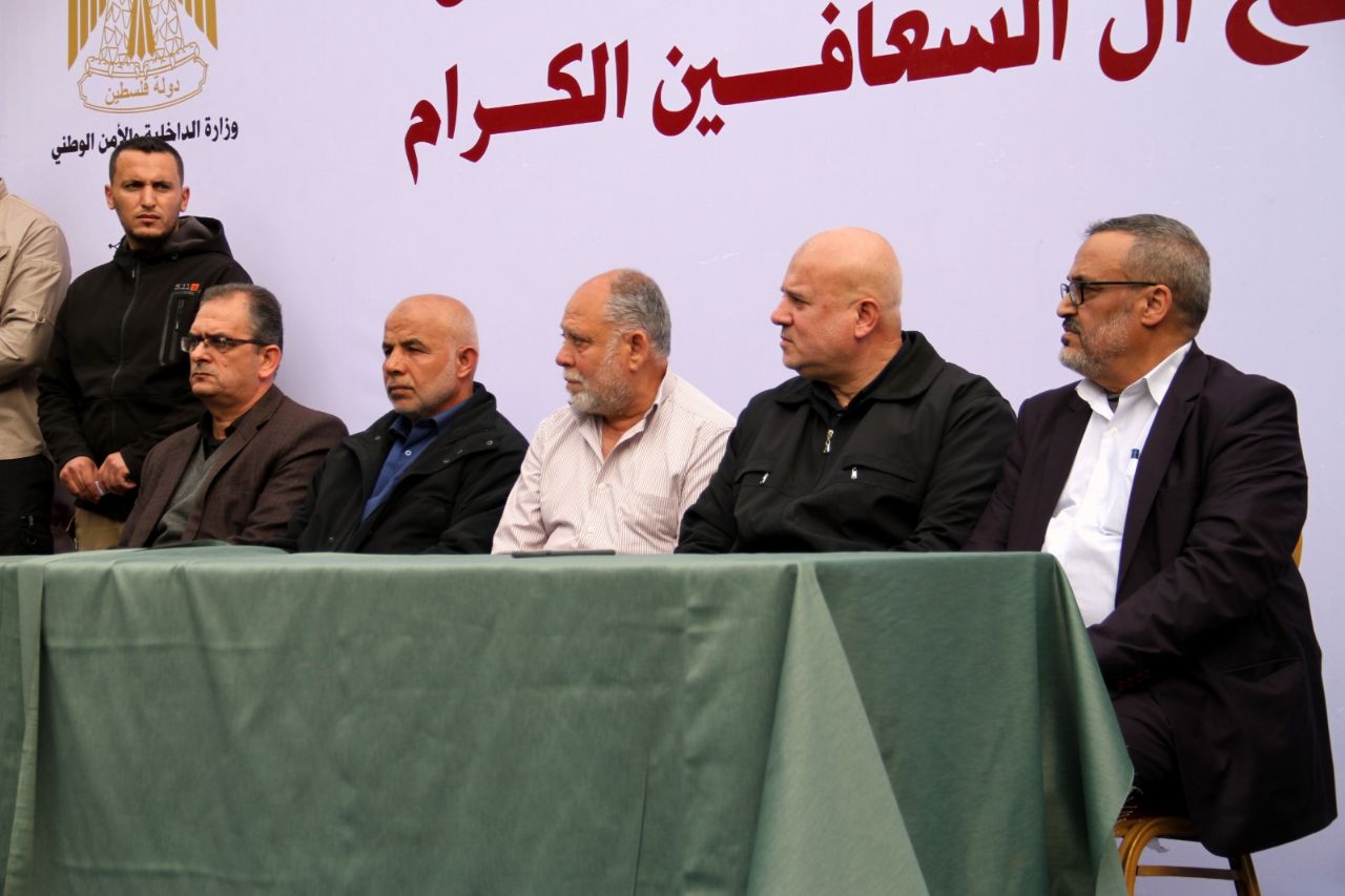 مراسم الصلح بين وزارة الداخلية والأمن الوطني وعائلة الشهيد عصام السعافين