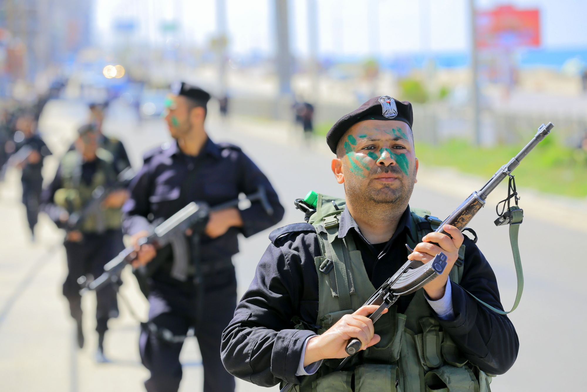 مسير عسكري لسرية الخاصة والمستجدين بمديرية التدريب