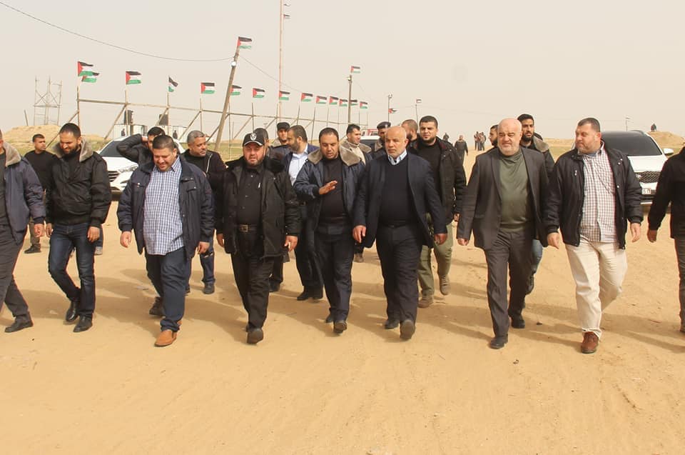 أجهزة الداخلية تُساند جماهير شعبنا المشاركة في مليونية الأرض والعودة