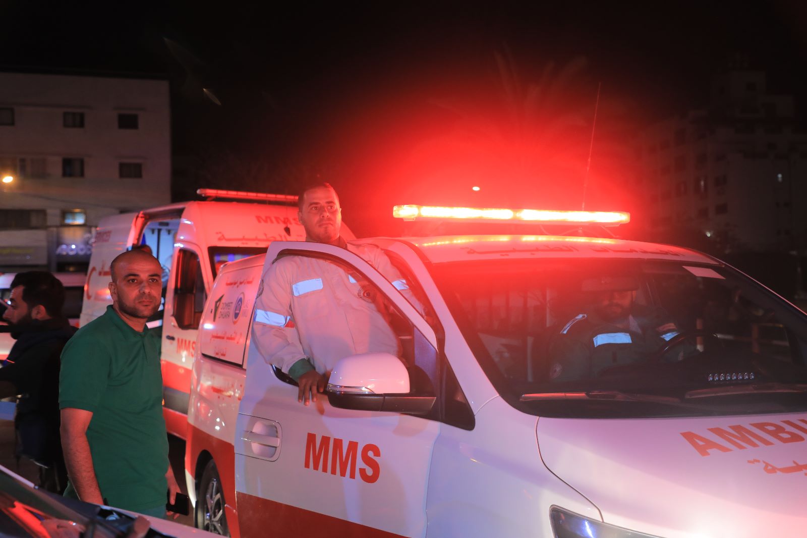 مؤتمر صحفي ومسير للطواقم الميدانية بأجهزة وزارة الداخلية مع بدء وقف العدوان الإسرائيلي على غزة