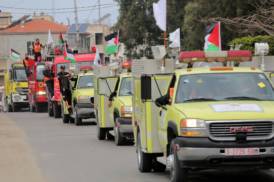 مسير محمول بمناسبة اليوم العالمي للدفاع المدني