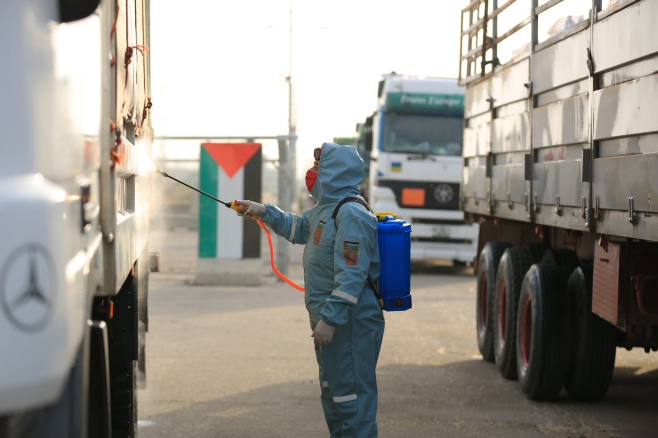 "الشرطة العسكرية" تؤمن وصول مساعدات أردنية لغزة