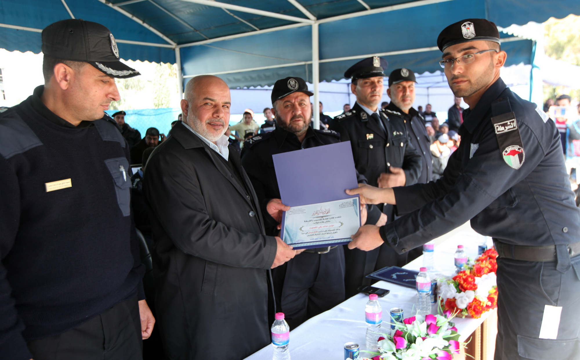 بالصور.. حفل تخريج دورة صف الضباط لـ22 لجهاز الشرطة "بالآذان قادمون"