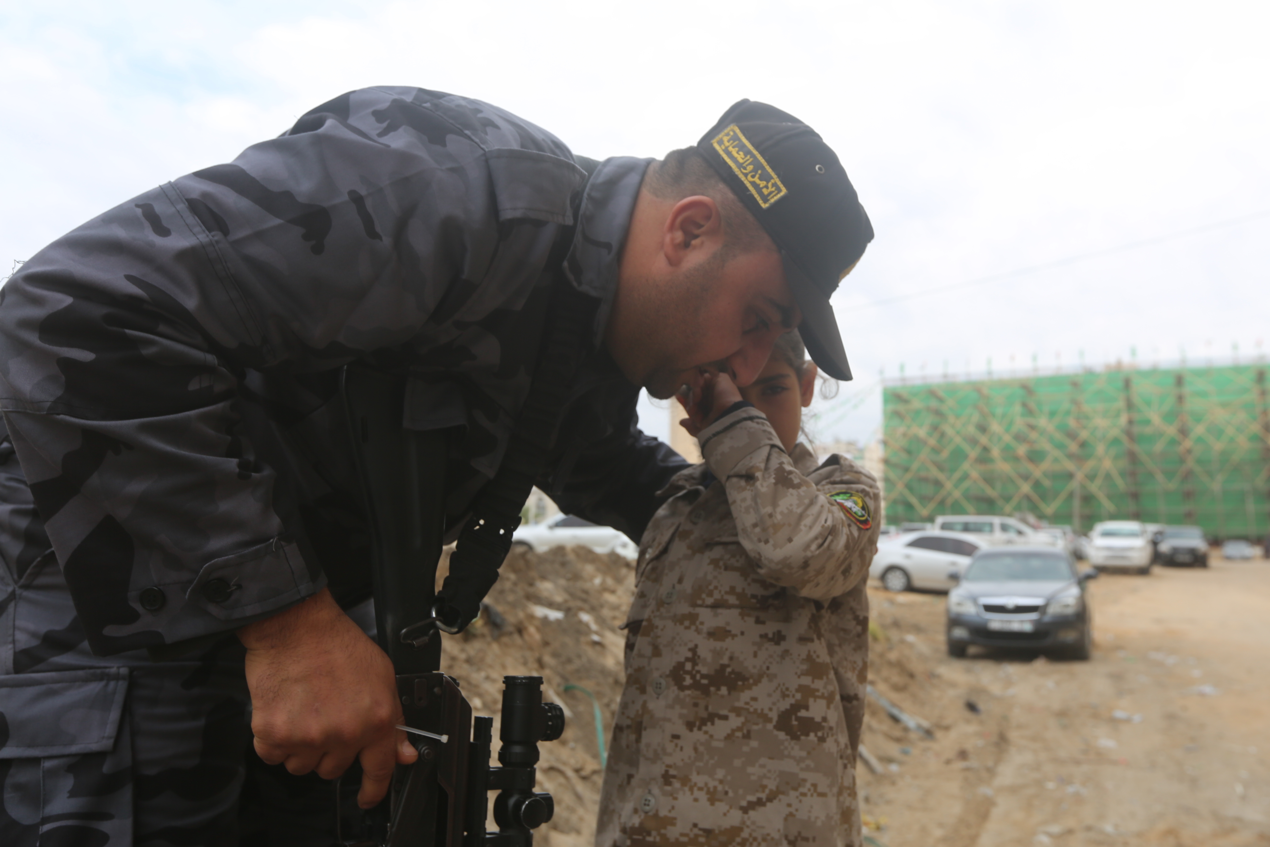 تأمين مهرجان انطلاقة حركة حماس في ساحة الكتيبة بغزة