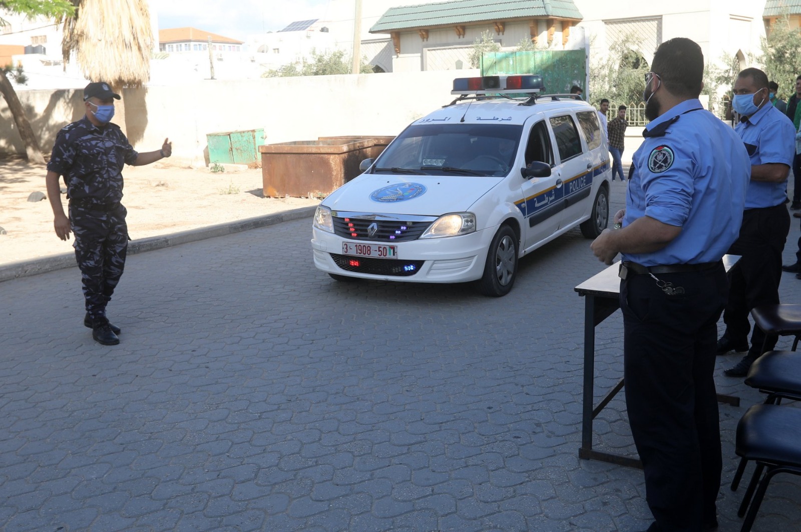 تأمين الشرطة لامتحانات الثانوية العامة بغزة 2020