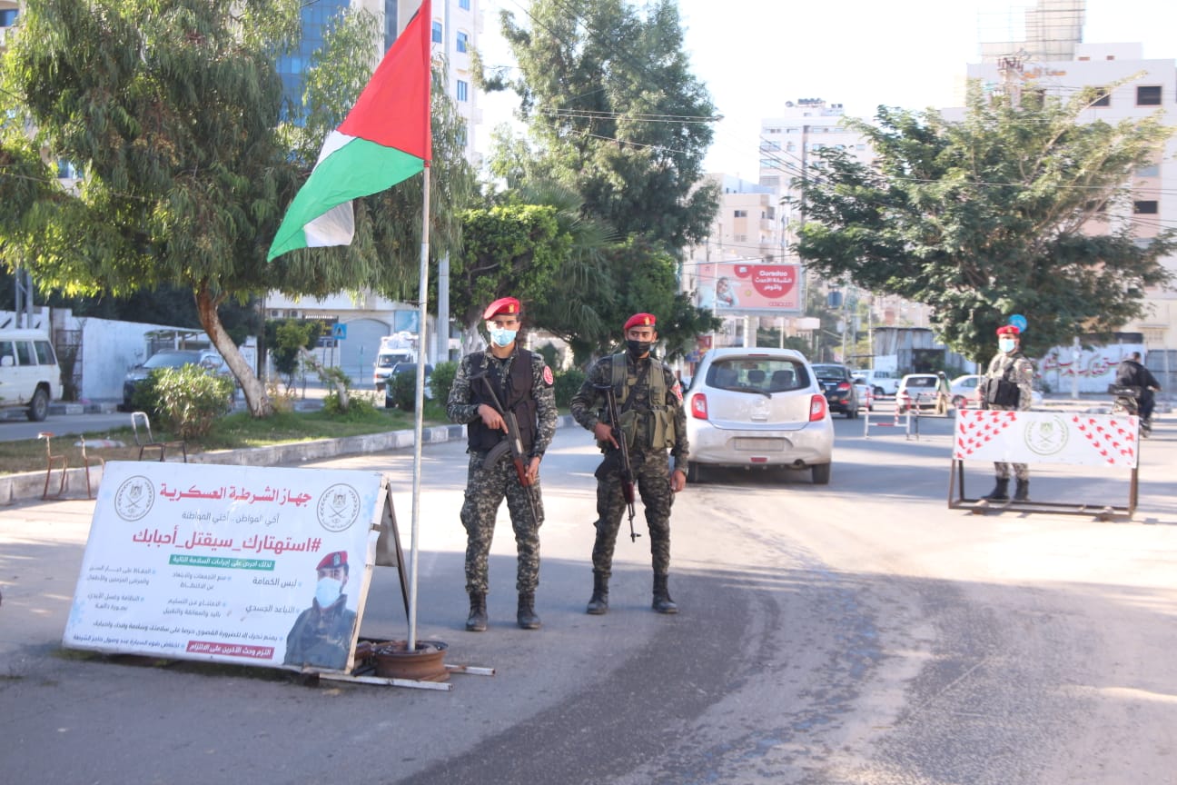 انتشار الأجهزة الأمنية والشرطية ضمن المناورة المشتركة للفصائل