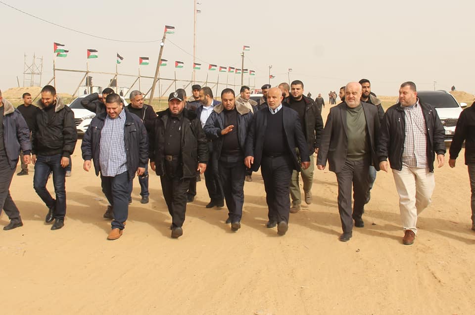 أجهزة الداخلية تُساند جماهير شعبنا المشاركة في مليونية الأرض والعودة