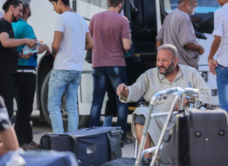 مغادرة حجاج المكرمة السعودية والحالات الإنسانية عبر معبر رفح (الأحد 27 أغسطس 2017)