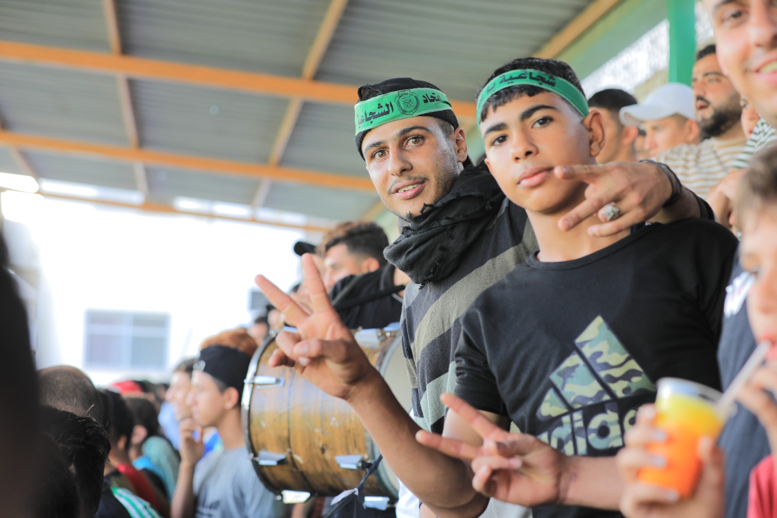 صور تأمين الشرطة لمباريات الدوري المحلي في غزة