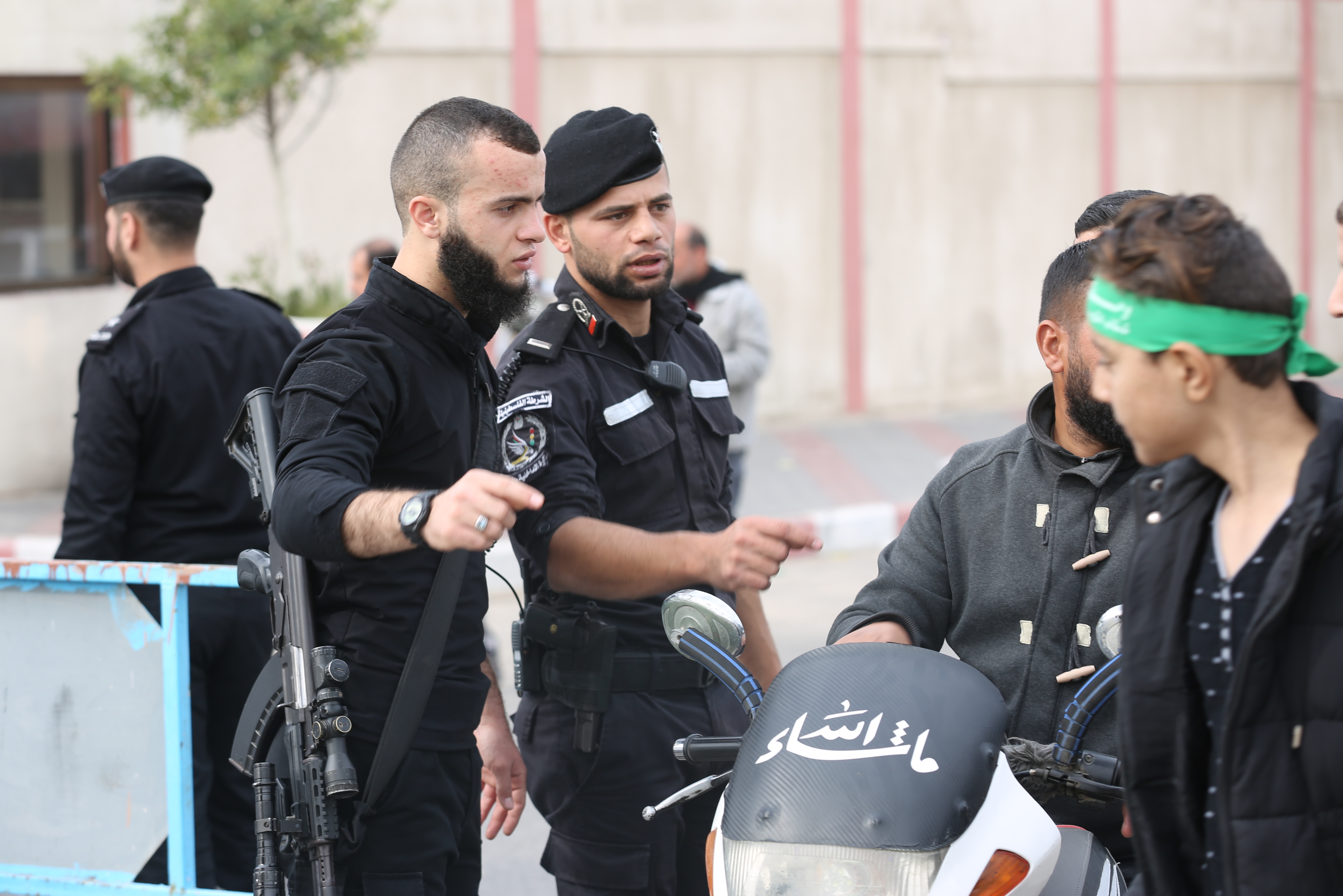 تأمين مهرجان انطلاقة حركة حماس في ساحة الكتيبة بغزة