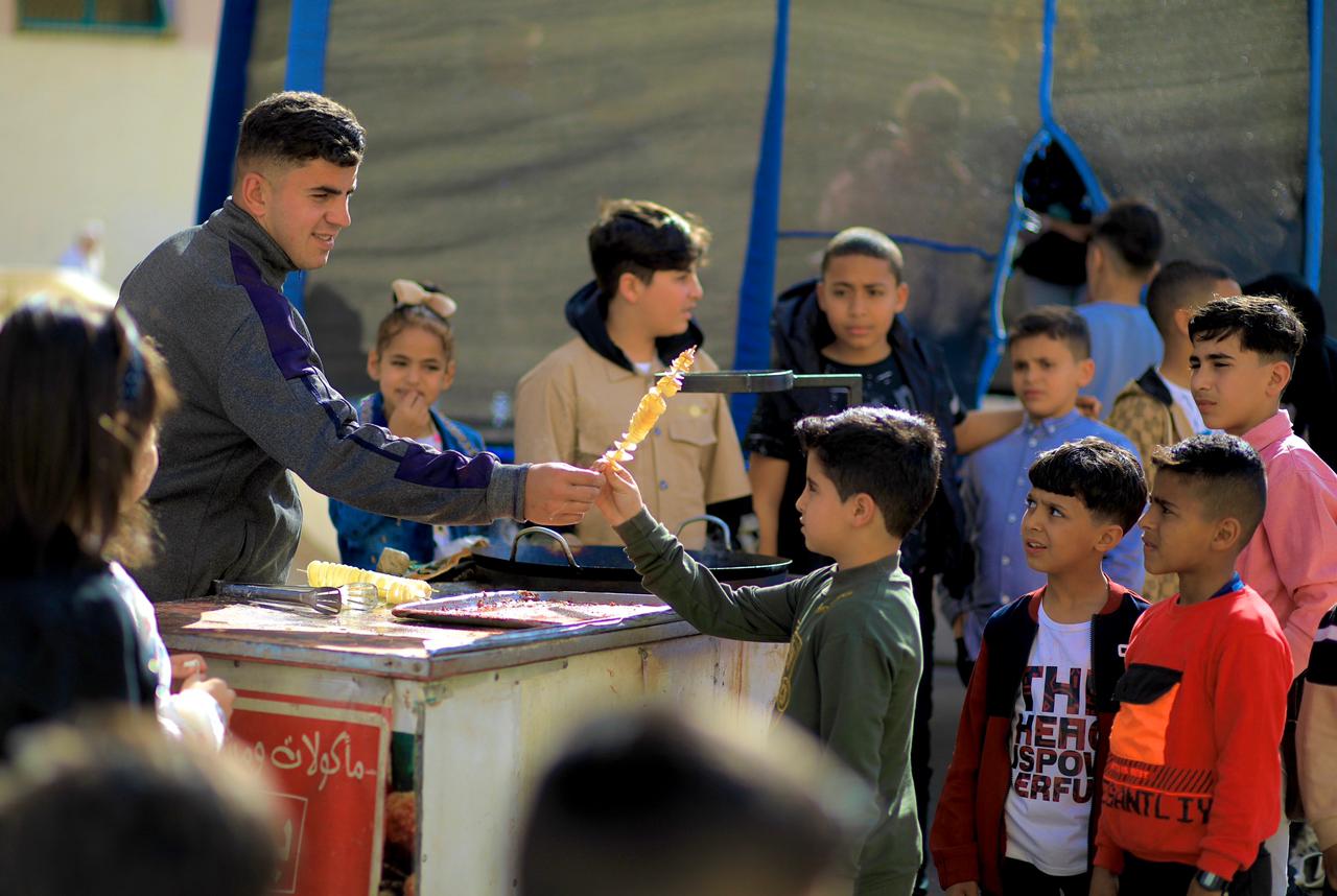 أجواء احتفال المواطنين بعيد الفطر السعيد في عدد من المناطق بقطاع غزة 2023