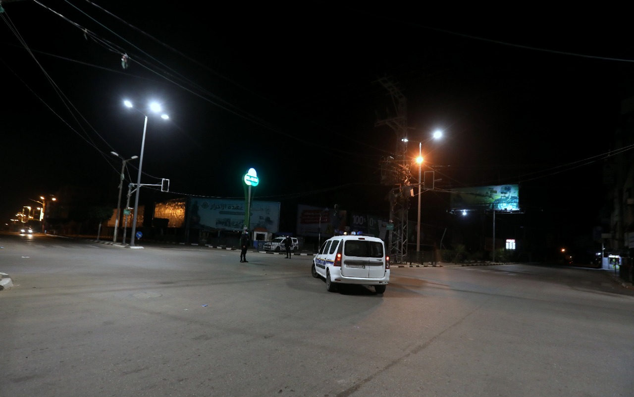 سريان الإغلاق الشامل وحظر التجوال في قطاع غزة  