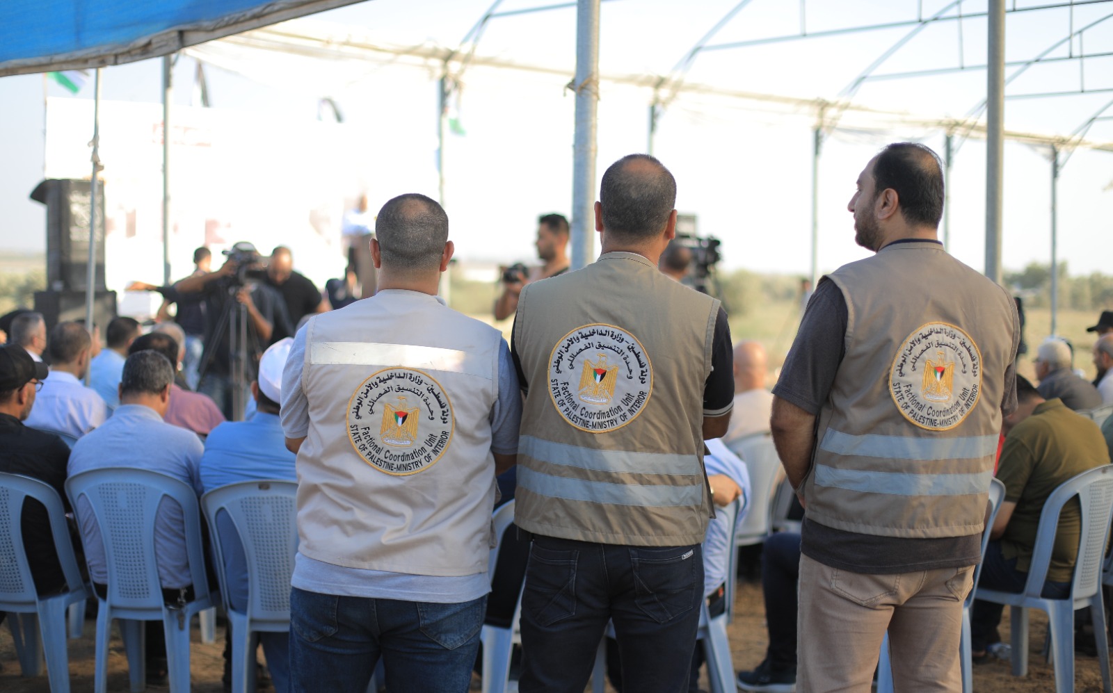 أجهزة "الداخلية" تُساند المشاركين خلال في فعالية ذكرى "إحراق الأقصى" شرق غزة