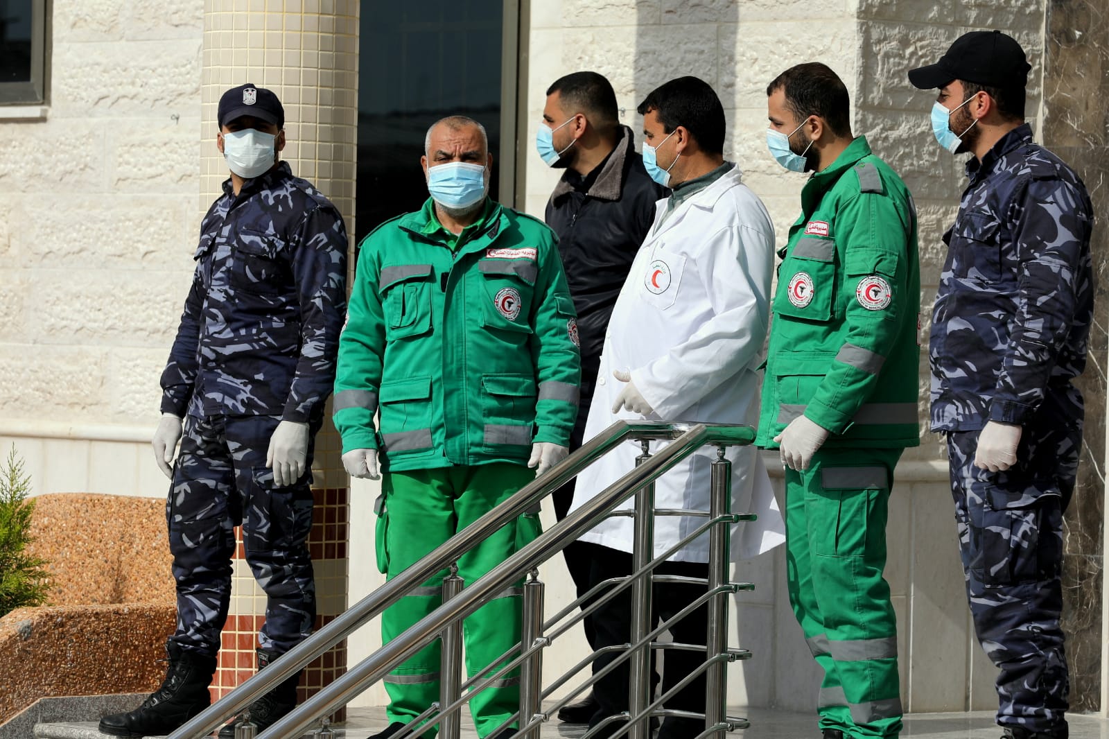 تأمين أجهزة وزارة الداخلية لمراكز الحجر الصحي الاحترازي في غزة