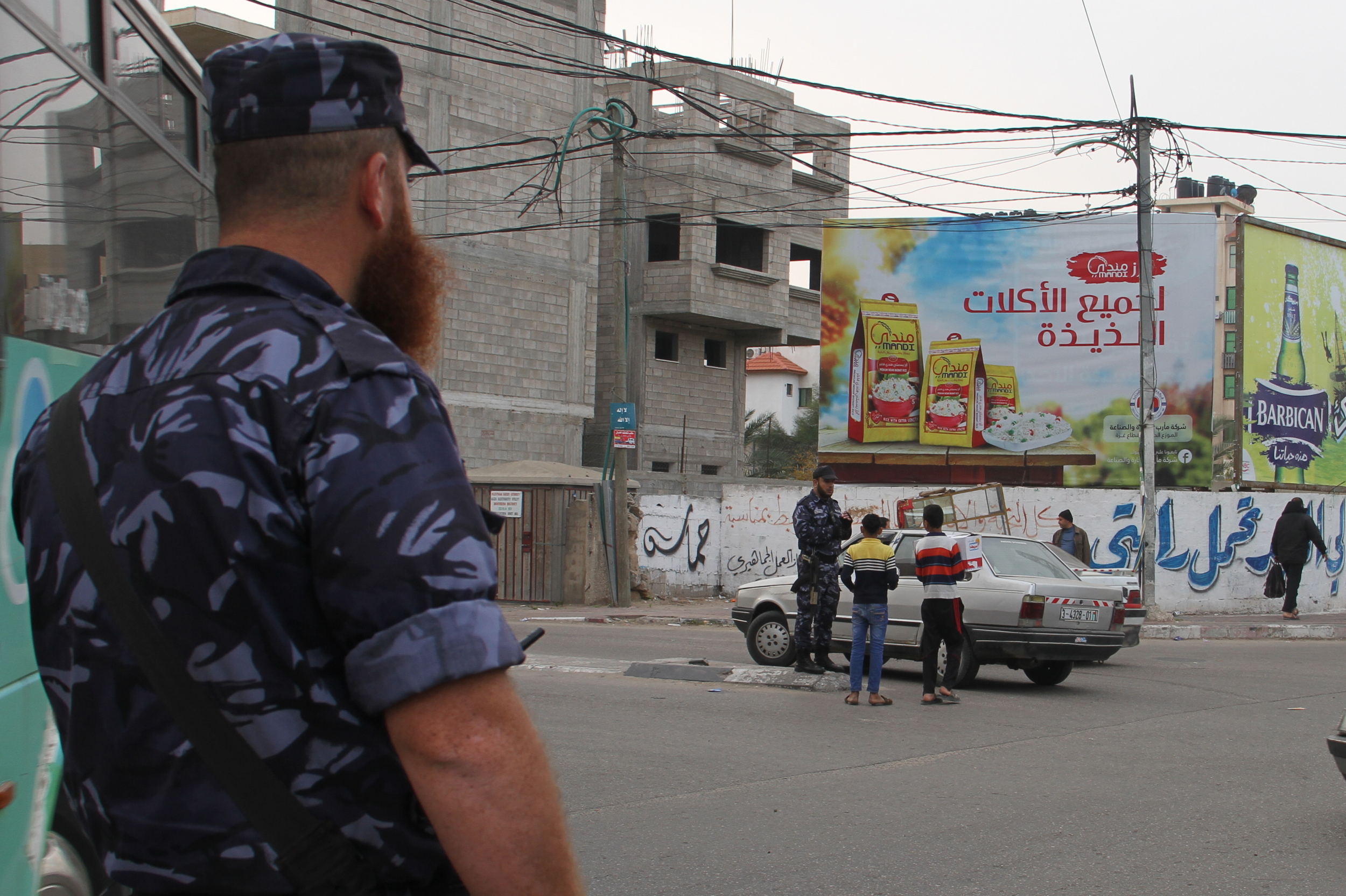 تأمين مهرجان انطلاقة حركة حماس في ساحة الكتيبة بغزة