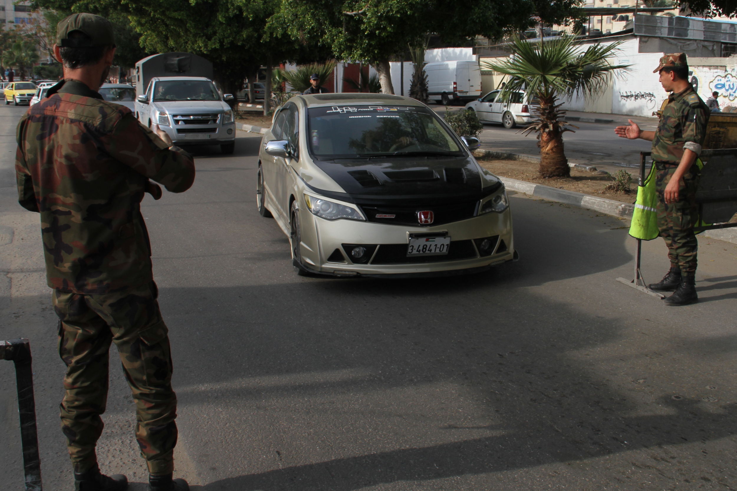 تأمين مهرجان انطلاقة حركة حماس في ساحة الكتيبة بغزة