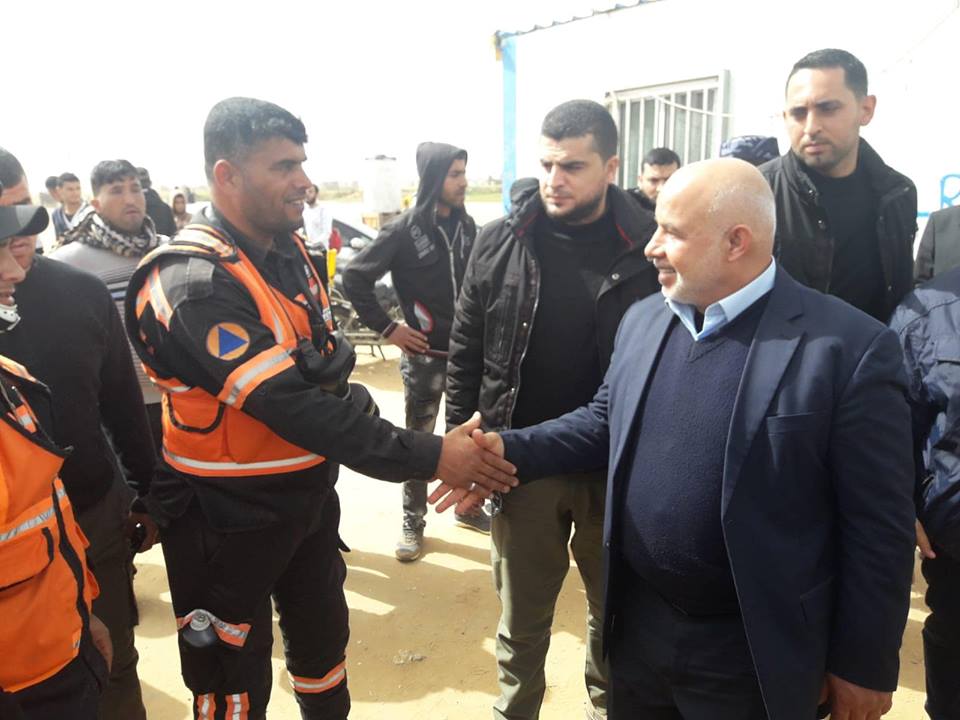 أجهزة الداخلية تُساند جماهير شعبنا المشاركة في مليونية الأرض والعودة