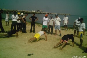 Gazan's Naval Police Warn against Swimming during Night 