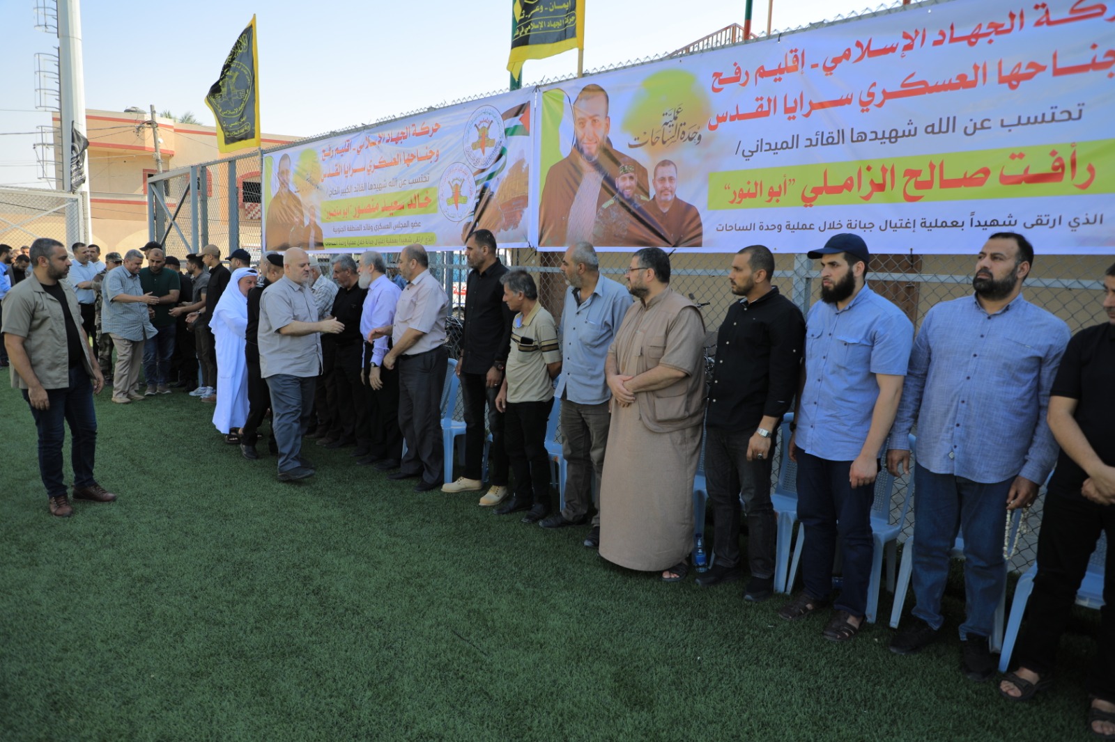 قيادة "الداخلية" تعزي ذوي شهداء العدوان الإسرائيلي