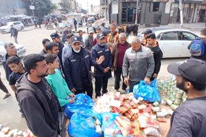 جولة تفقدية لشرطة البلديات على سوق الزاوية وميدان فلسطين