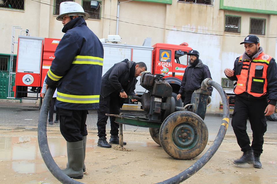 عمل أجهزة الداخلية المختصة خلال المنخفض 