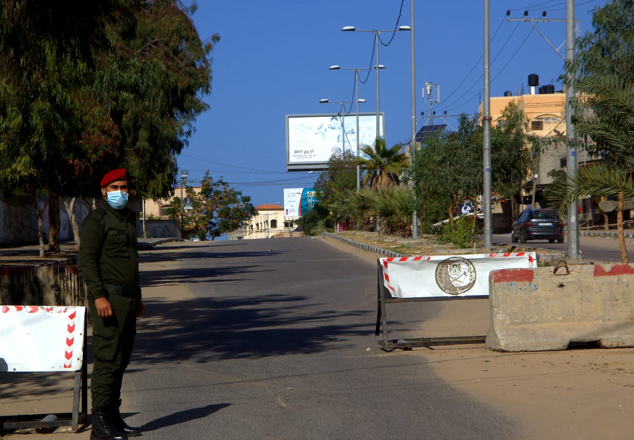 سريان قرار حظر التجوال الشامل في محافظات قطاع غزة 