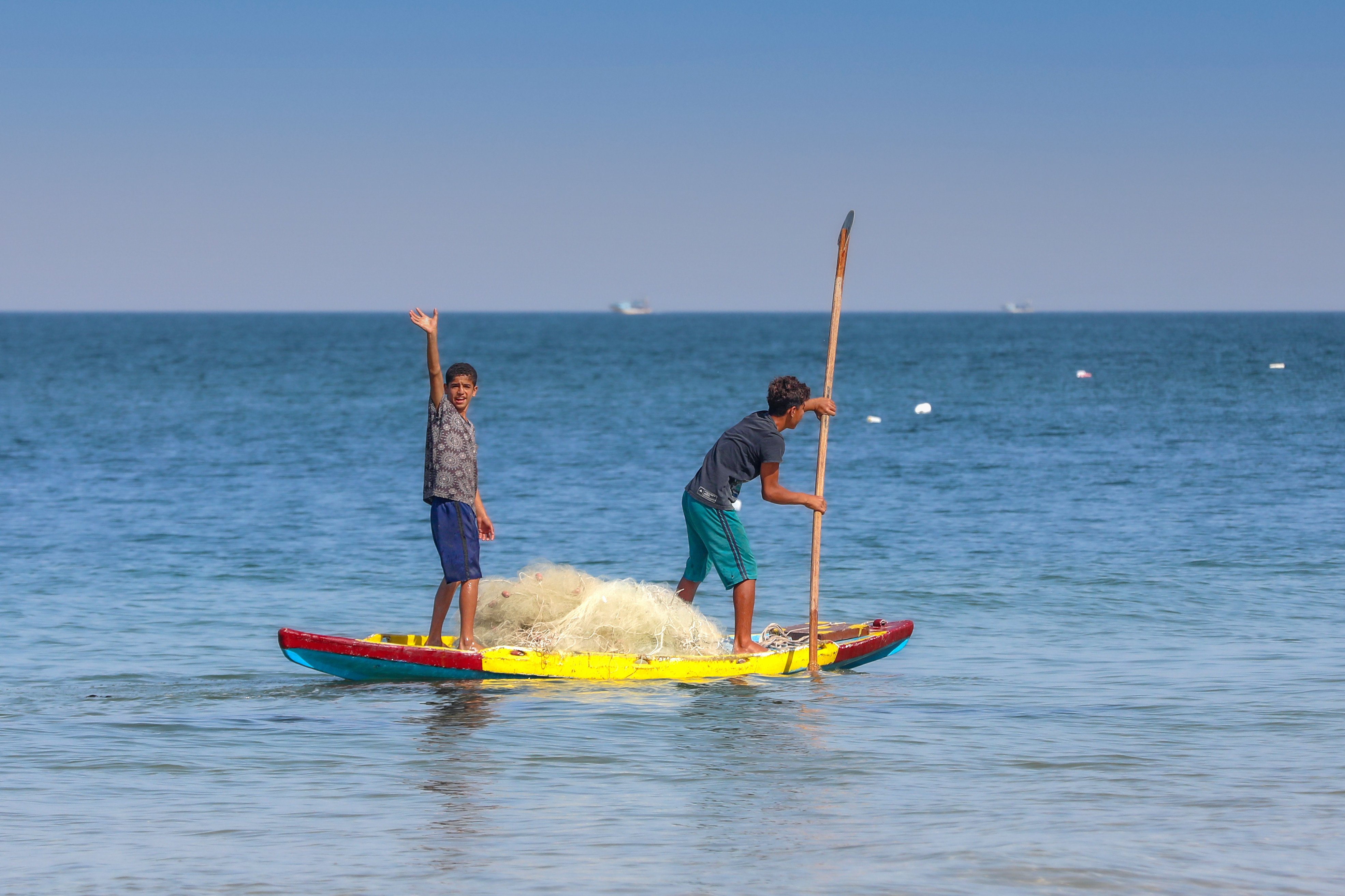 موسم صيد "سلطعون البحر" في غزة
